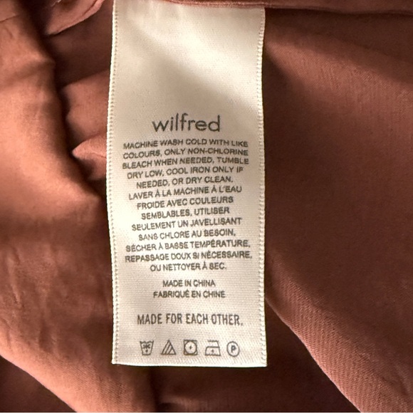 Wilfred Brown Satin Crop Cami Top Size S Cocktail Party Going Out V-Neck Summer - Picture 6 of 8